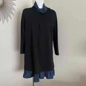 Black and Blue Layered Dress